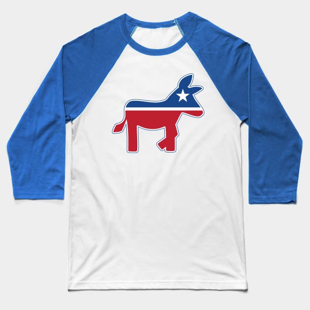 Democrat Donkey Baseball T-Shirt by hobrath